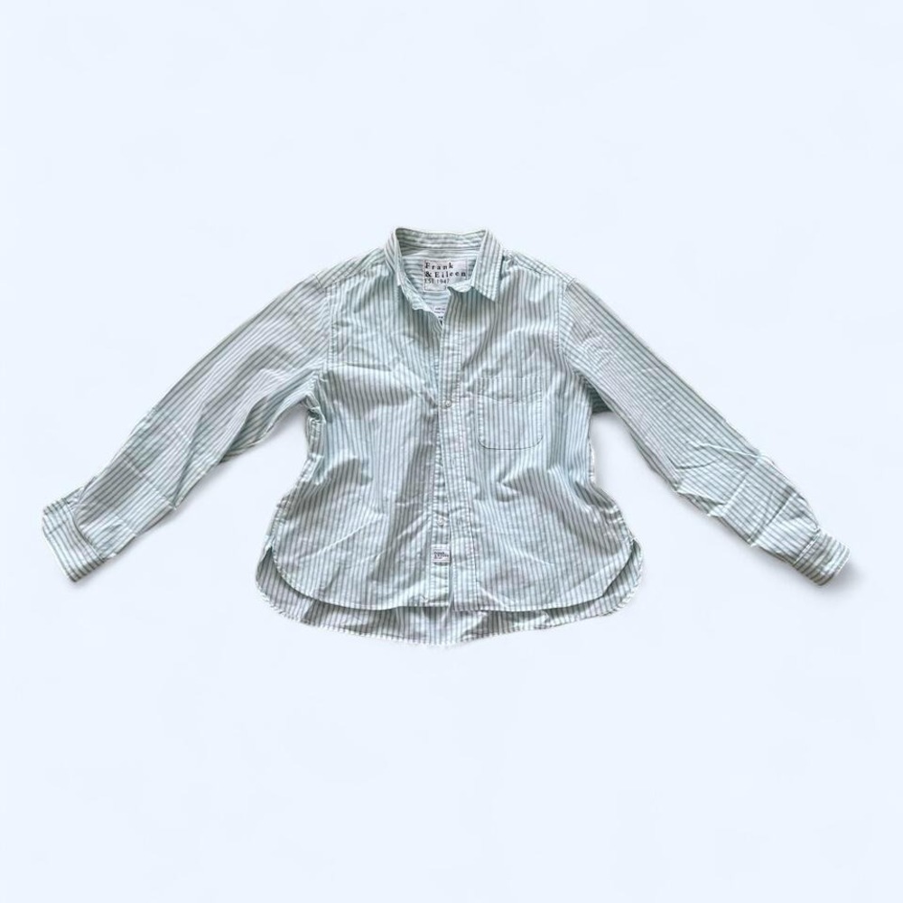 Relaxed cotton‎ button up shirt size L by Frank & Eileen's